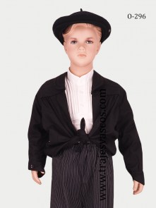 Comprar chaleco Negro infantil Aldeano para trajes regionales Vascos.